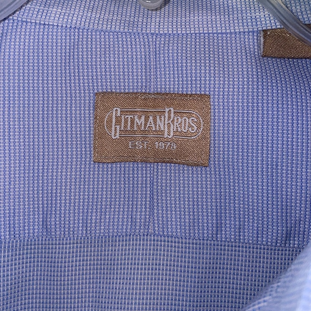 Euc Gitman Bros. Size 16.5 33 Button Front Long S… - image 3